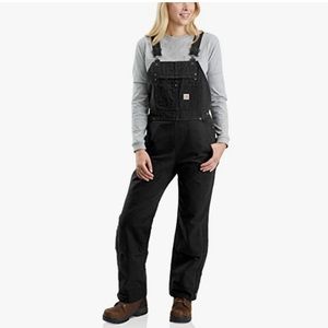NWT Carhartt Women's Rugged Flex® Relaxed Fit Twill Bib Overall